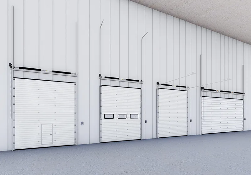 Steel sectional door