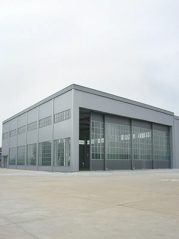 Sliding hangar door
