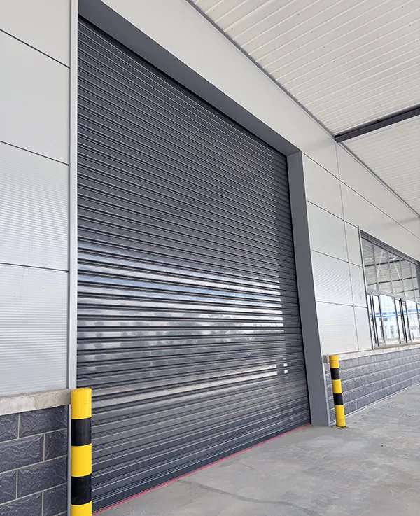Steel roller shutter door