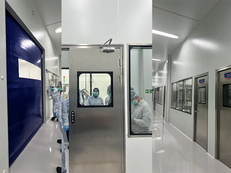 zipper fast door and cleanroom door and window